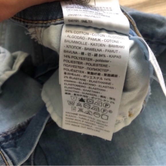 Levi’s Mile High Super Skinny Light wash Jeans - Picture 4 of 7